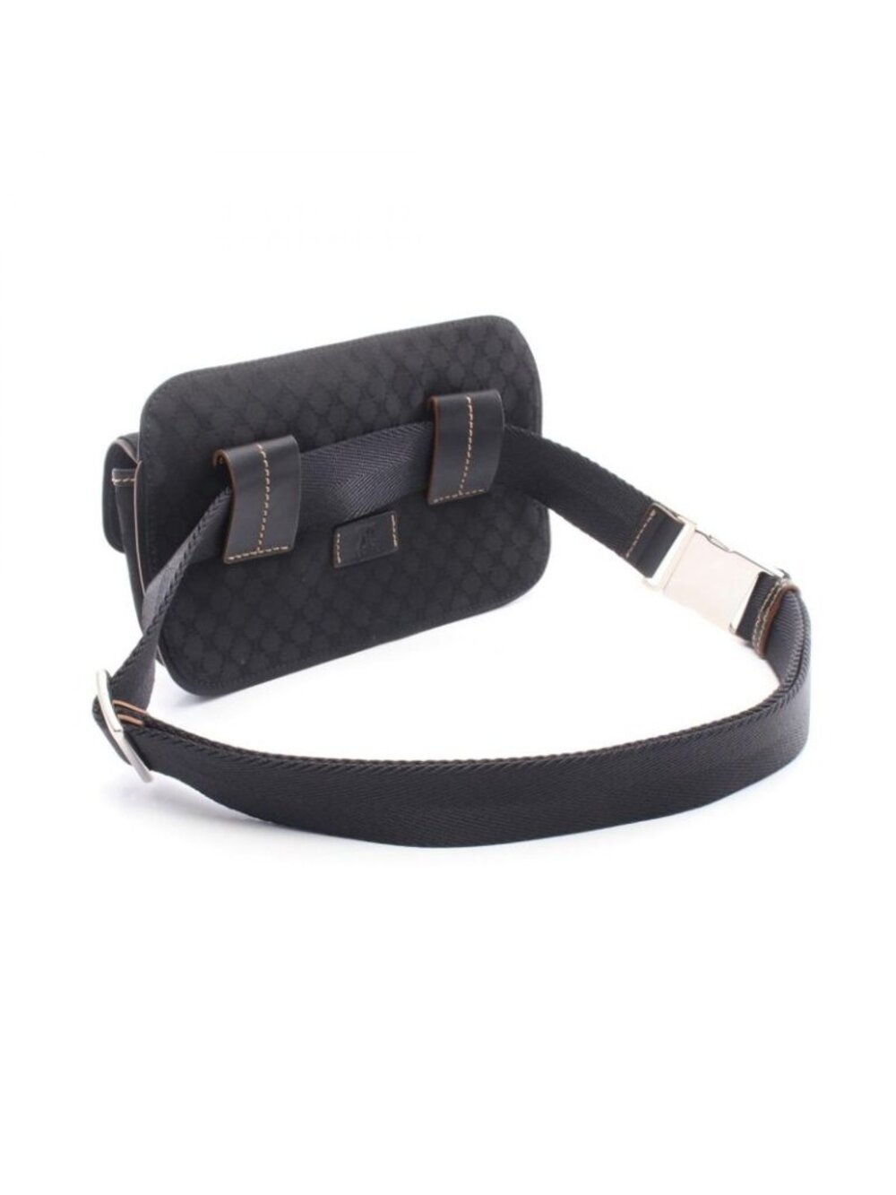 Celine Waist Bag Macadam Black Canvas Leather - Picture 2 of 6